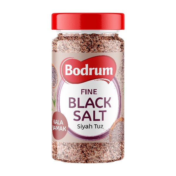 Bodrum Spice Kala Namak Black Salt Fine bottle 4x450g