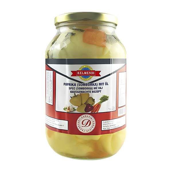 Kelmendi Paprika Somborka in Oil (Yellow) 4x2500g