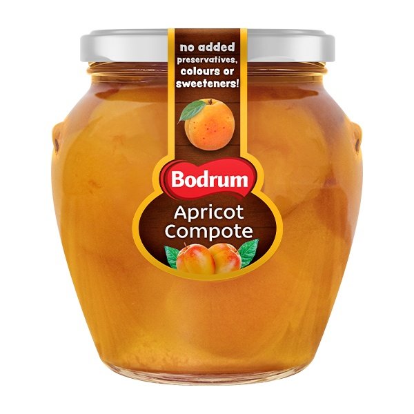Bodrum Amf Compote-Apricot 12x580ml